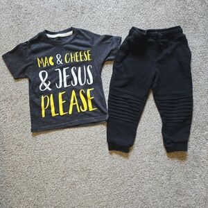 Mac & Cheese And JESUS please. Outfit.